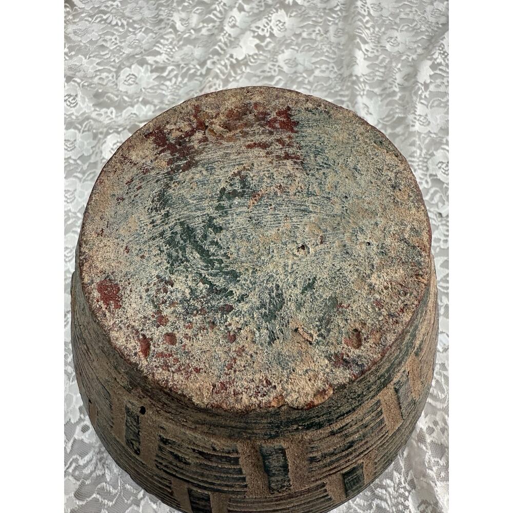 Vintage Handmade Pottery Vase 11” Tall Earth Tone Neutral Southwestern Decor - Picture 5 of 7